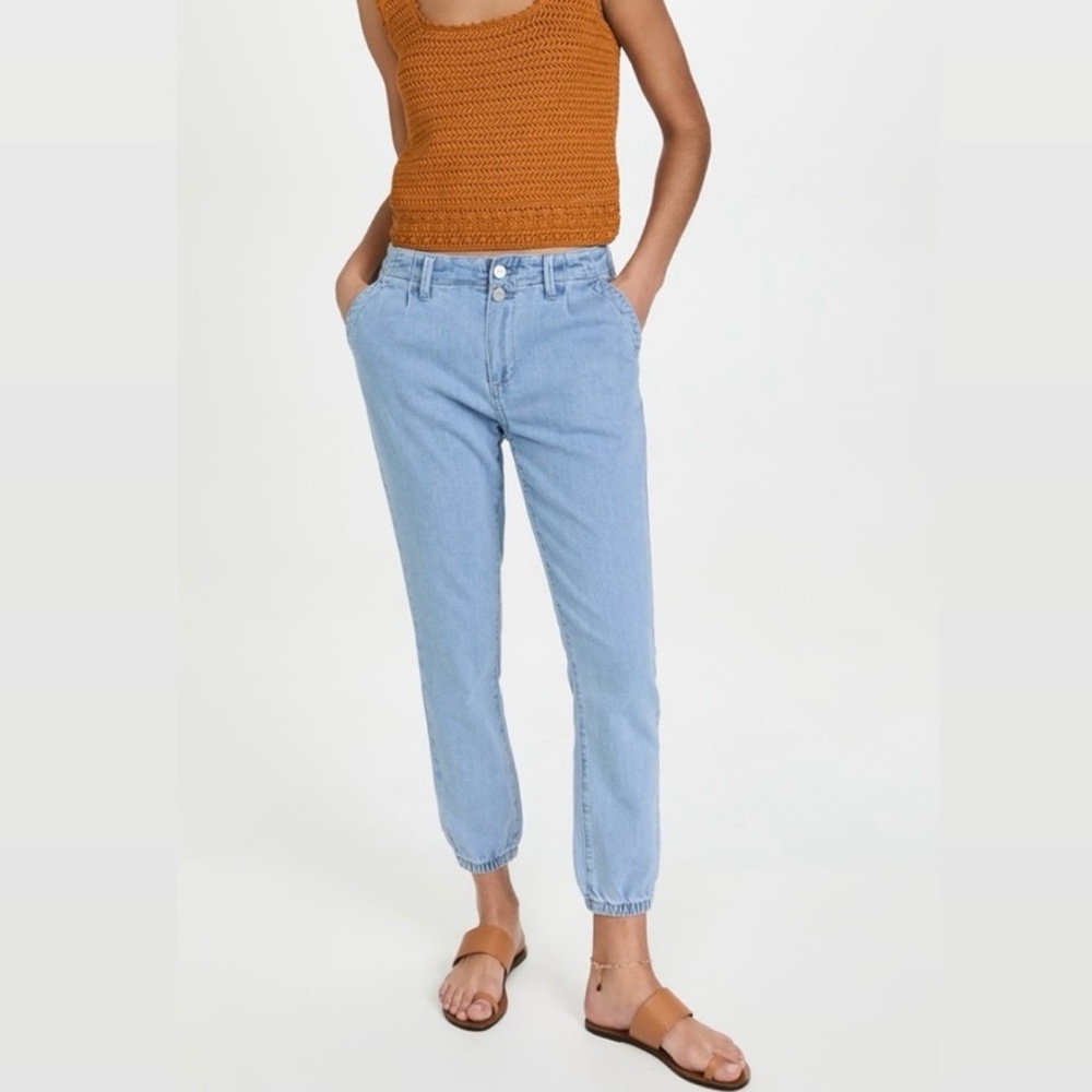 PAIGE Women's Mayslie Double Button Pleated Jogger Jeans 29